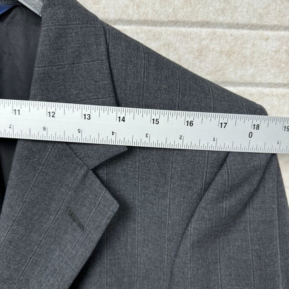 Burberrys Gray Pure Wool 2 Button Single Vent Sport Coat Blazer 38R - Picture 13 of 15
